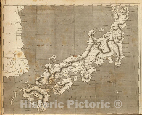 Historic Map : 1804 Japan. - Vintage Wall Art