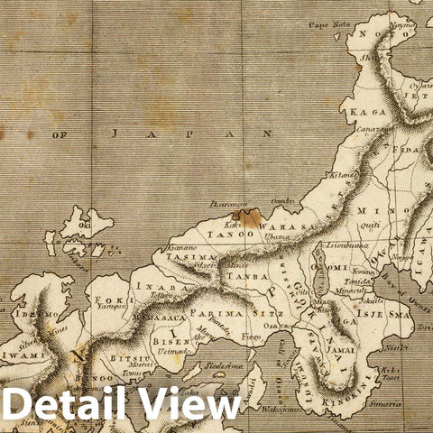 Historic Map : 1804 Japan. - Vintage Wall Art