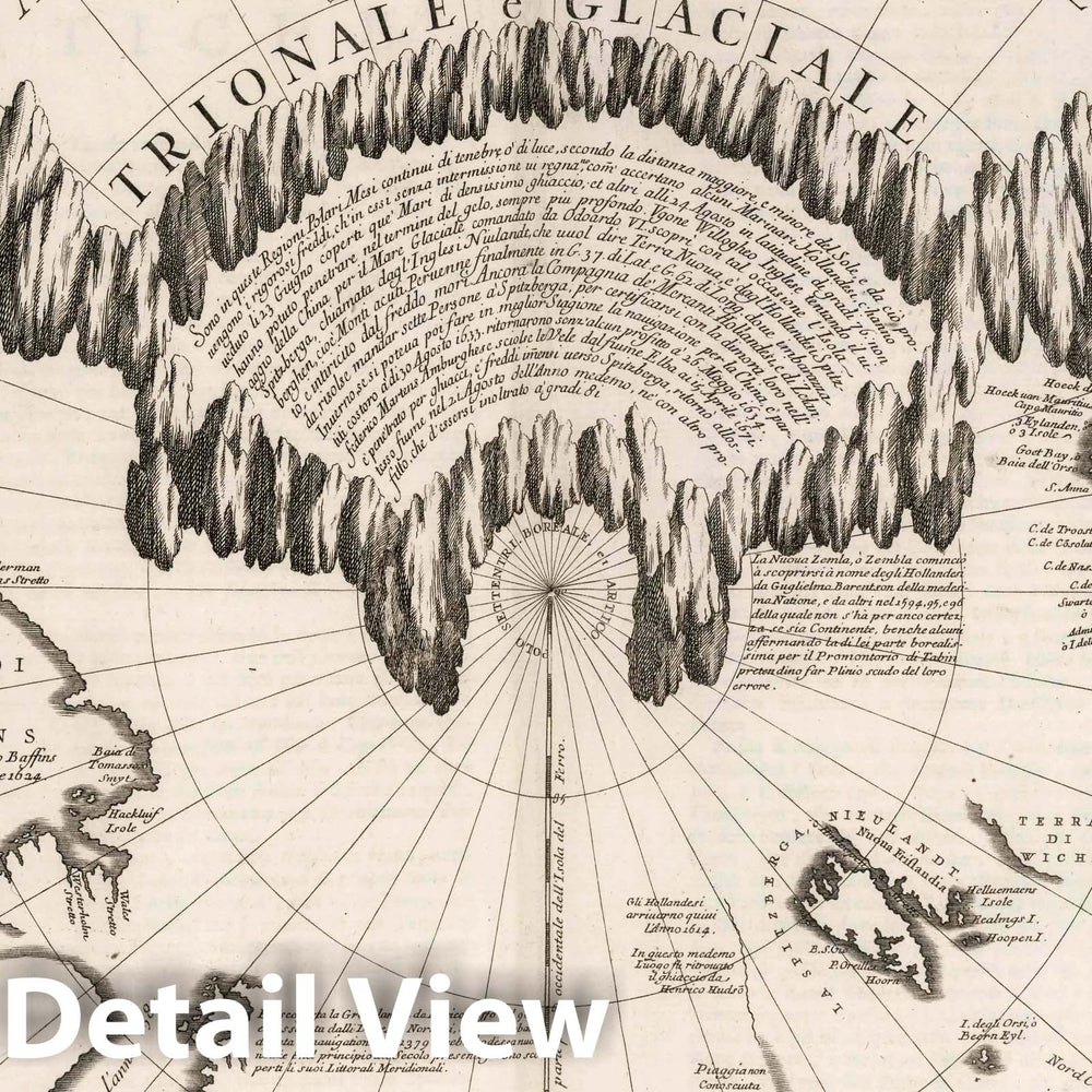 Historic Wall Map : 1693 Terre Artiche. - Vintage Wall Art