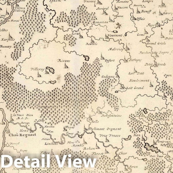 Carte Ancienne Manuscrite De Normandie / France - Montecalerio 1712 - Pièce Unique