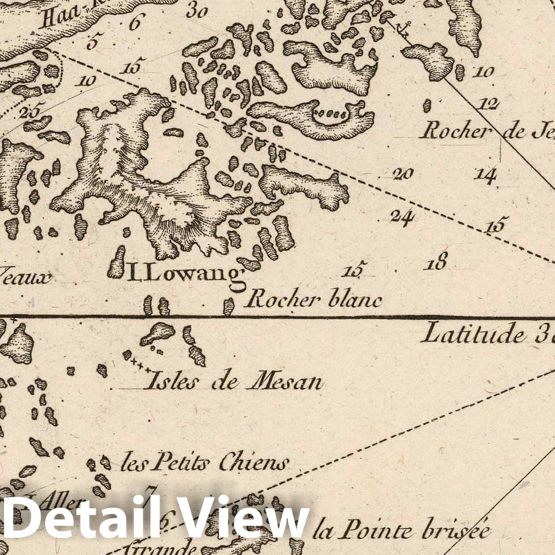 Historic Map : China, 1764 Isle de Cheu-Chan ou isle Chusan : avec les ...