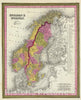 Historic Wall Map : 1846 Sweden & Norway. - Vintage Wall Art