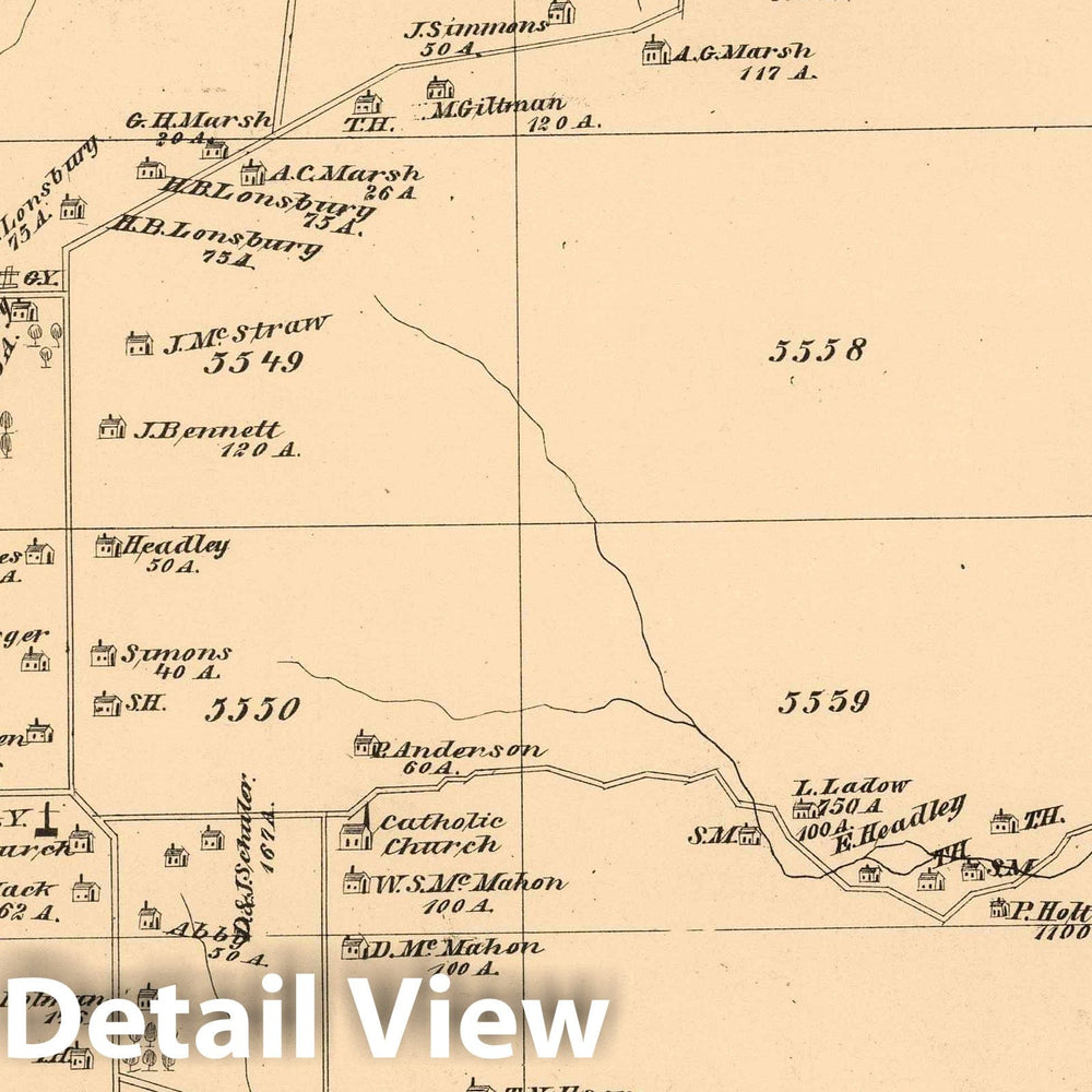 Historic Map : 1878 Elk, Warren County, Pennsylvania. - Vintage Wall Art