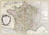 Historic Map : France, , Europe 1776 Le Royaume De France , Vintage Wall Art