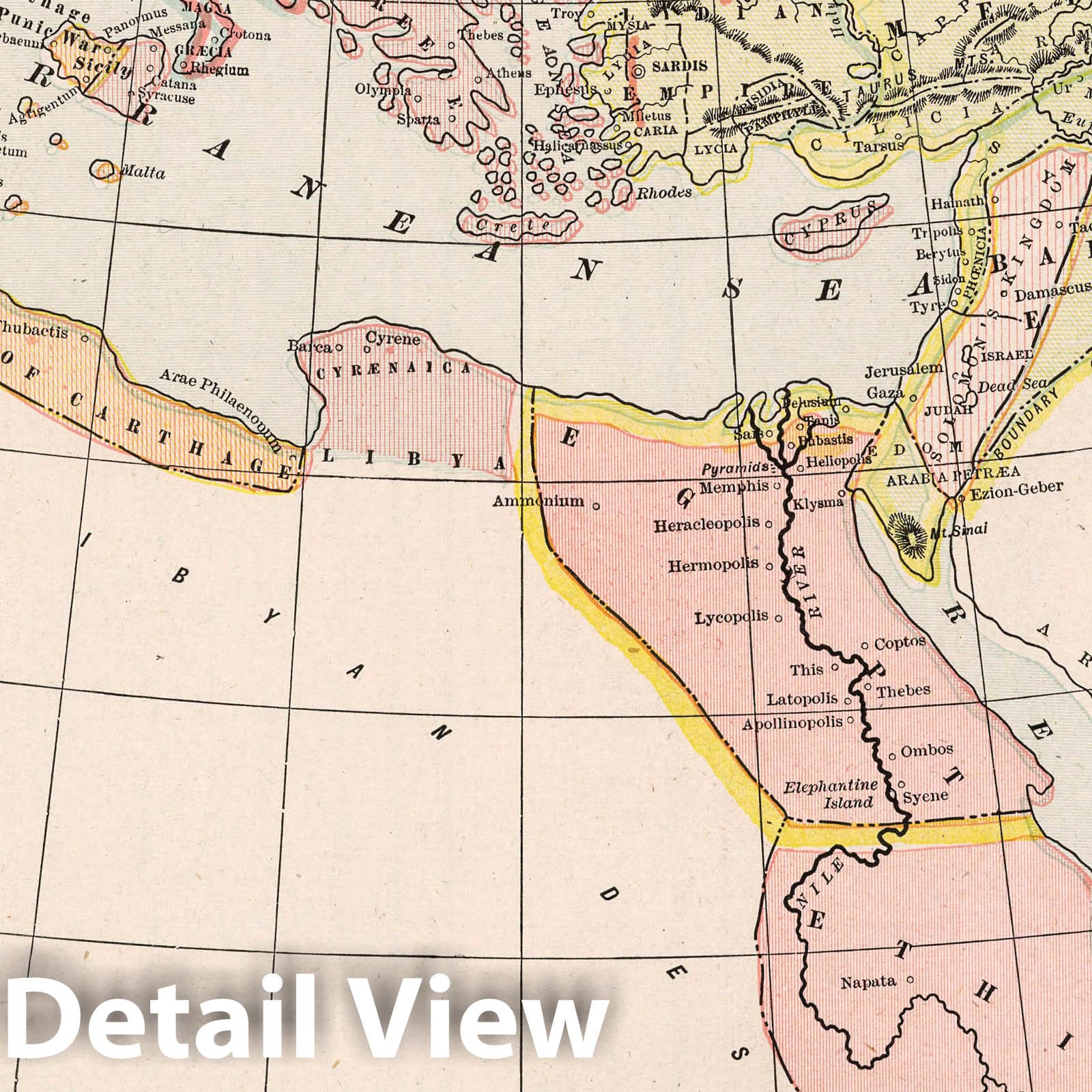 Historic Map : 1901 Map of the first Great Empires B.C. 3000-500 - Vin ...