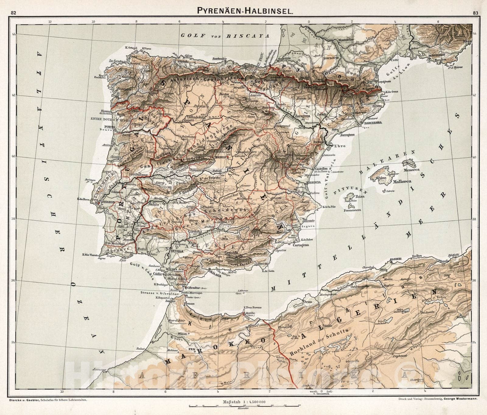 Iberian Peninsula Europe Map 566539 1wmark 