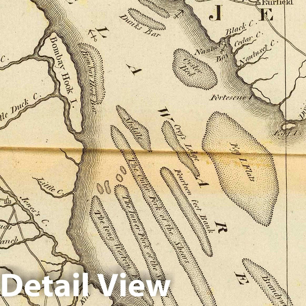 Historic Map : 1796 Delaware. - Vintage Wall Art