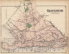 Historic Map : 1873 Gravesend, Kings Co. Long Island. - Vintage Wall Art