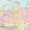 Historic Map : 1967 12. Russian Soviet Federated Socialist Republic, Political. The World Atlas. - Vintage Wall Art