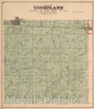 Historic Map : 1890 Courtland Township, Columbia County, Wisconsin. - Vintage Wall Art