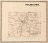 Historic Map : 1864 Philadelphia, Jefferson County, New York. - Vintage Wall Art