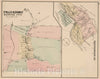 Historic Map : 1876 Frankfort, Hanover Township, Beaver Co. PA. - Vintage Wall Art