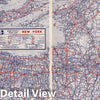 Historic Map : National Atlas - 1939 Rand McNally Road map: New York - Vintage Wall Art