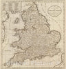 Historic Map : 1811 England and Wales. v1 - Vintage Wall Art