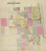 Historic Map : 1887 Composite: Leavenworth, Kansas. - Vintage Wall Art