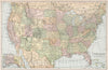 Historic Map : 1901 United States - Vintage Wall Art
