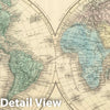 Historic Map : 1854 The World : Vintage Wall Art