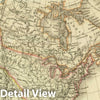 Historic Map : 1825 Carte de l'Amerique Septentrionale avec les Regions Polaires. - Vintage Wall Art