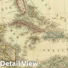 Historic Map : Cuba; Trinidad, Caribbean, West Indies 1825 Carte Particuliere des Antilles du Golfe du Mexique avec l'Isthme de Panama. , Vintage Wall Art