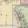 Historic Map : 1873 Cold Spring, Huntington Harbor, North Fork. Deer Park in Babylon. Long Island. - Vintage Wall Art