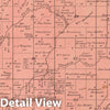 Historic Map : 1890 Fountain Prairie Township, Columbia County, Wisconsin. - Vintage Wall Art