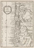 Historic Map : Chile, 1764 Carte du Chili. , Vintage Wall Art