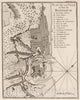Historic Map : France , Honfleur France, 1764 Plan de la ville et port de Honfleur. , Vintage Wall Art
