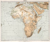 Historic Map : School Atlas - 1896 Afrika - Vintage Wall Art