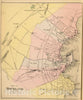 Historic Map : 1894 Rockland. - Vintage Wall Art