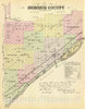 Historic Map : 1885 Merrick County. - Vintage Wall Art