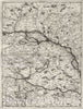 Historic Map : Croatia, Danube River 1693 Corso del Danubio (4 of 6). , Vintage Wall Art