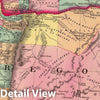 Historic Map : 1872 Oregon, and the Territory of Washington. - Vintage Wall Art