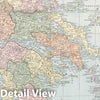 Historic Map : 1901 Map of Greece - Vintage Wall Art