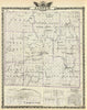 Historic Map : 1876 Map of Jasper County, Lawrenceville, Benton and Marion. - Vintage Wall Art