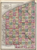Historic Map - 1872 Ashtabula, Geauga, Lake, Mahoning, Portage and Trumbull counties. - Vintage Wall Art