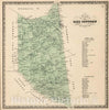 Historic Map : 1864 Earl Township, Lancaster County, Pennsylvania. - Vintage Wall Art
