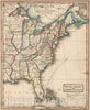 Historic Map : School Atlas - 1828 United States And British Provinces - Vintage Wall Art