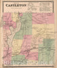 Historic Map : 1869 Castleton, Rutland County, Vermont. - Vintage Wall ...