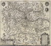 Historic Map : Lorraine , France 1632 Description du Pays Messin et ses Confins. , Vintage Wall Art