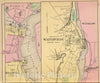 Historic Map : 1894 Waterville, Kennebec Co. - Vintage Wall Art
