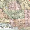 Historic Map : 1901 Southern half of California - Vintage Wall Art