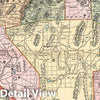 Historic Map : 1901 Map of Nevada - Vintage Wall Art