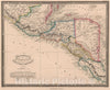 Historic Map : 1864 Guatemala or United States of Central America - Vintage Wall Art