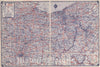 Historic Map : National Atlas - 1939 Rand McNally Road map: Ohio - Vintage Wall Art