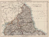 Historic Map : 1906 England and Wales (Section 3). - Vintage Wall Art