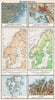 Historic Wall Map : Scandanavia, Europe 1896 Skandinavien. Wanderung der Isothermen. Verbreitung der wichtigeren Pflanzen , Vintage Wall Art