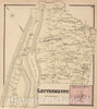Historic Map : 1868 Letterkenny, Franklin County, Pennsylvania. Pleasant Hill. - Vintage Wall Art