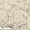 Historic Map : National Atlas - 1924 Arizona and New Mexico. - Vintage Wall Art