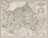Historic Map : 1875 Grand Duke Thuemer Meklenburg-Schwerin and Strelitz Meklenburg, Germany. - Vintage Wall Art