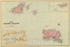 Historic Map : 1901 Channel Islands. - Vintage Wall Art